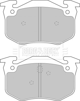 BORG & BECK Комплект тормозных колодок, дисковый тормоз BBP1401